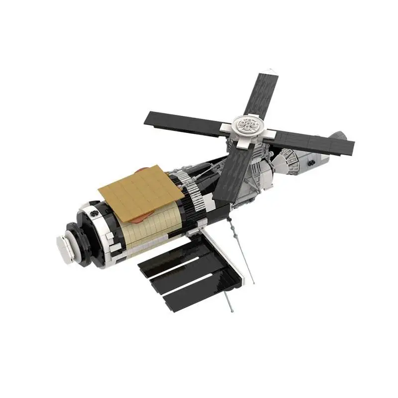 Фото Креативные космические украшения MOC Skylab, модель космической станции, набор строительных блоков, сделай сам, сборочные игрушки, технология, праздничный подарок №1