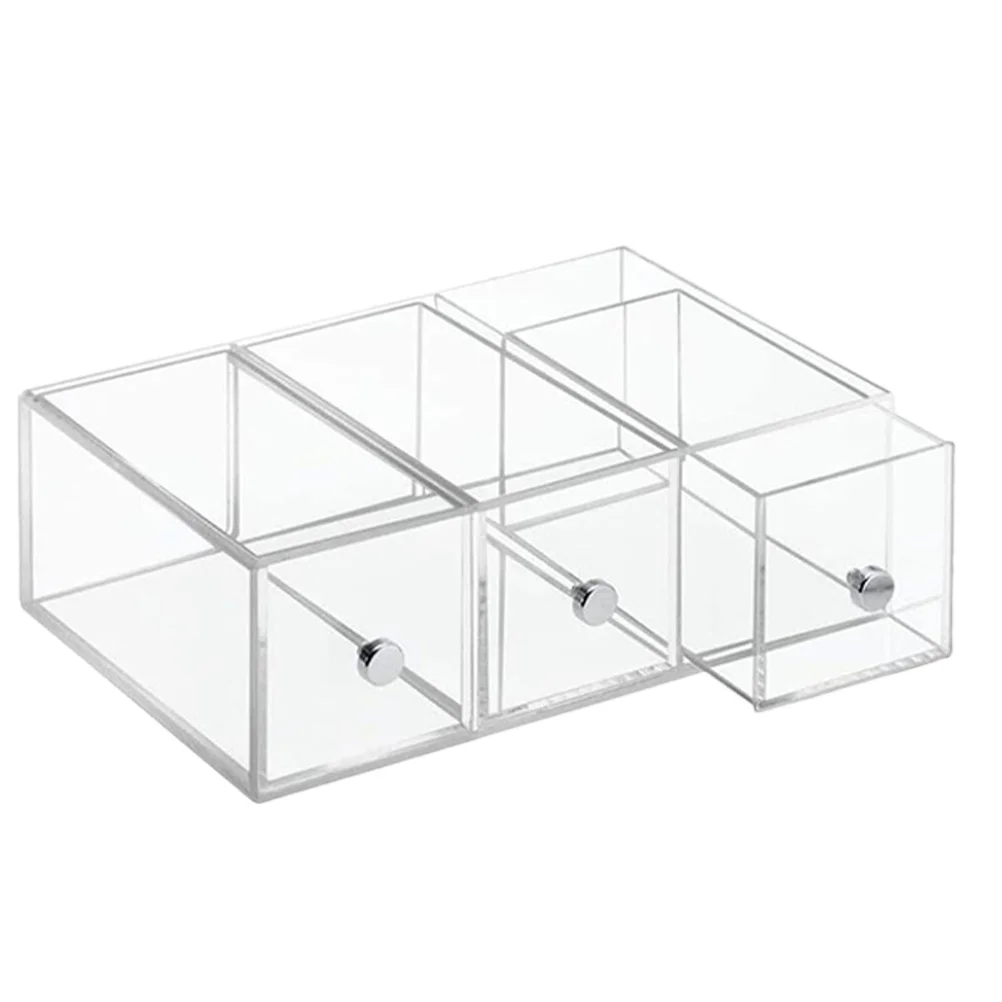 

Tea Organizer Storagebox Holder Packet Countertop Packets Bin Acrylic Drawers Stackabledesk Sugar Beverage Condiment