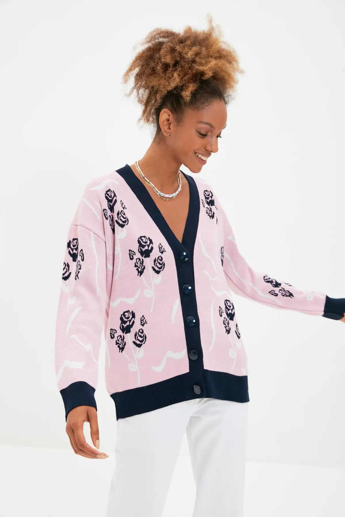 

Женский кардиган, темно-синяя спортивная одежда, повседневный вязаный качественный кардиган, свитеры, свободный свитер, свитер, джемпер