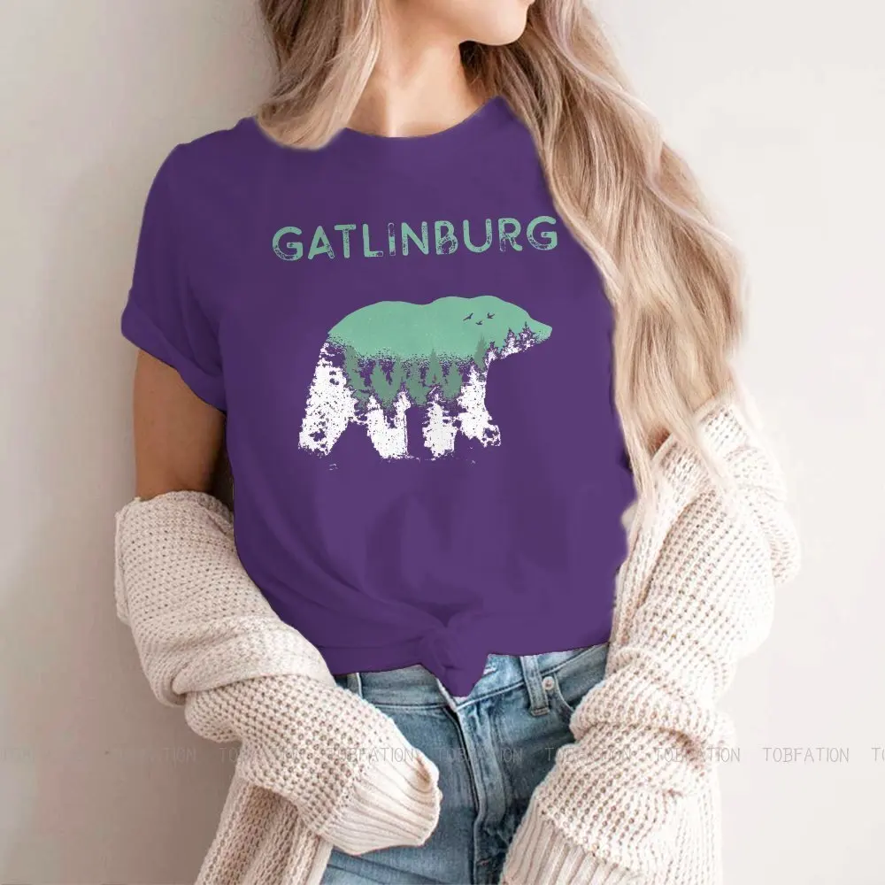 Gatlinburg теннесебридная зеленая ткань с изображением лесного медведя базовая