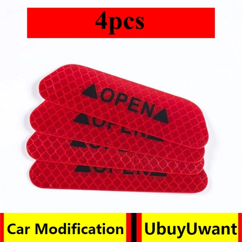 4 шт./компл. наклейки на двери автомобиля сделай сам автомобильная открытая