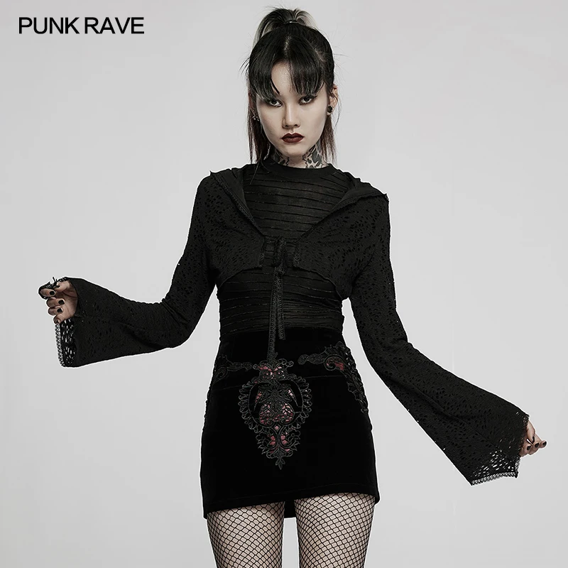 Пикантная женская повседневная короткая куртка в стиле Панк Rave WY1386 - купить по