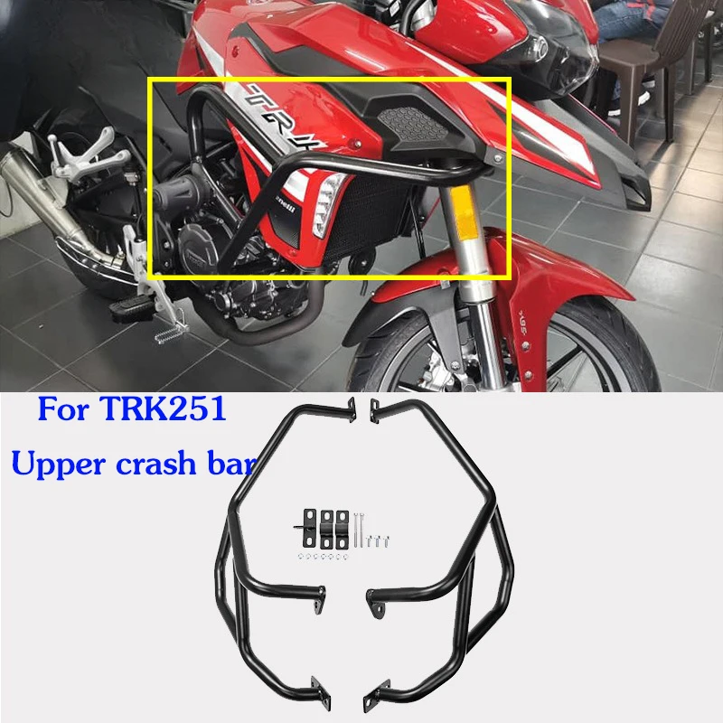 

Suitable for Benelli TRK251 Engine Guard Bumpers Tank Protector Cove Upper Lower Motorcycle Crash Bars Frame Protection