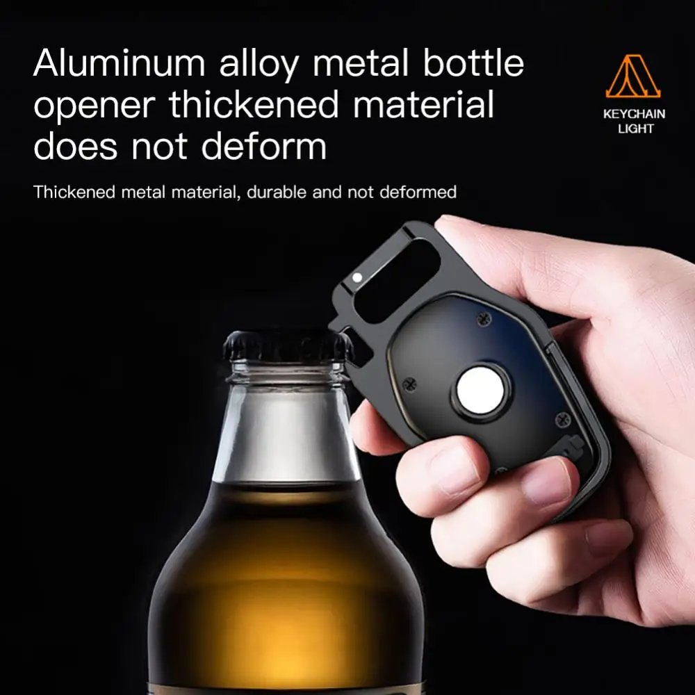 

Мини-лампа с зарядным устройством типа c, фитиль Cob, 5 режимов работы, регулируемый кронштейн на 90 °, яркая экстренная вспышка