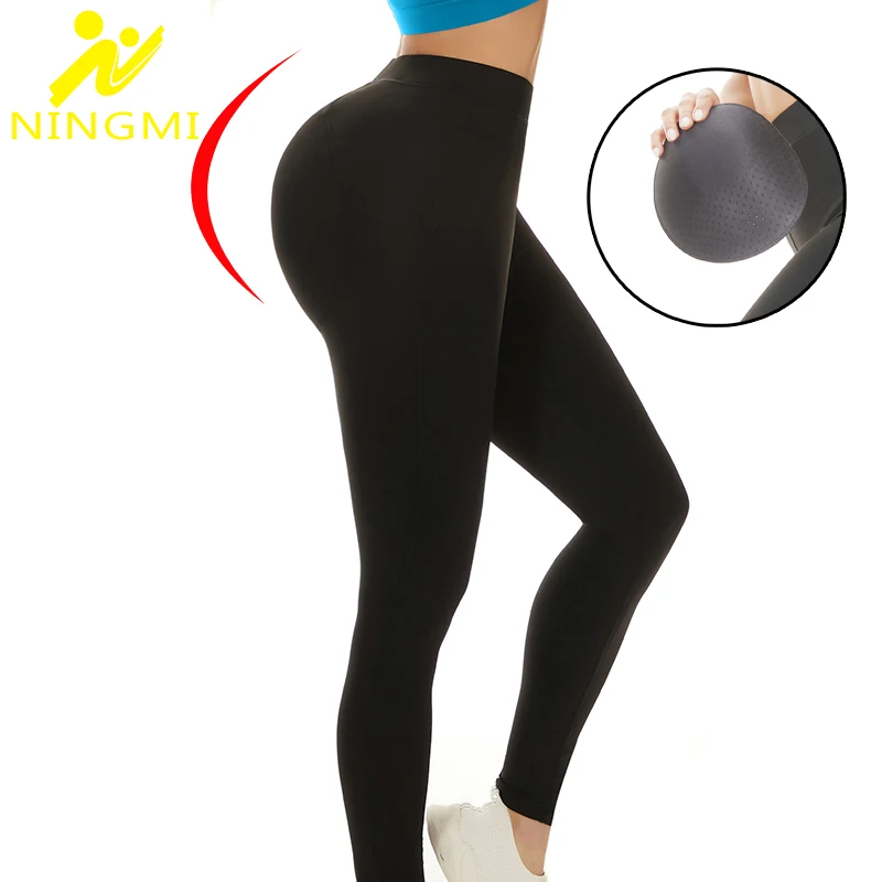 

NINGMI Butt Lifter Legging Women Shapewear Push Up Leggings with Hip Pads Body Shaper Tummy Control Compression Leggings