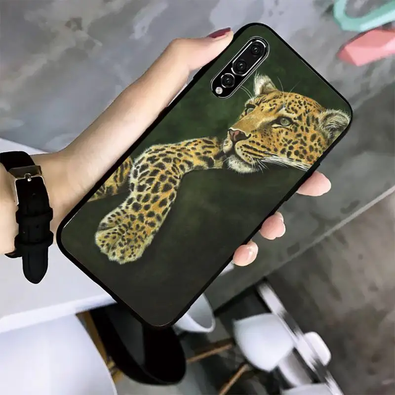 Чехол для телефона с изображением свирепного Тигра Huawei G7 G8 P7 P8 P9 P10 P20 P30 Lite Mini Pro P