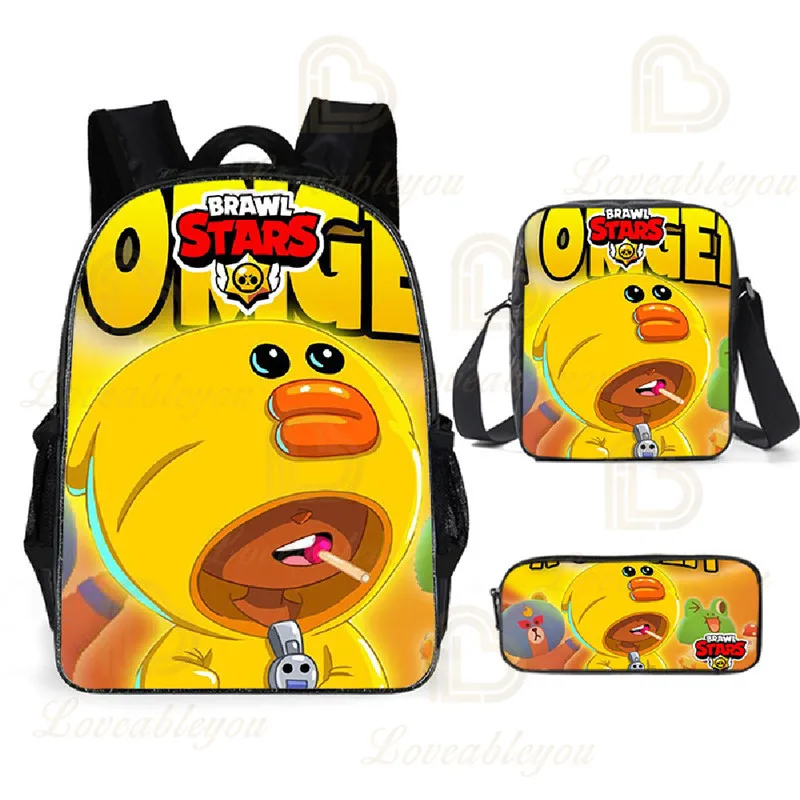 

NEW Sudaderas GENE and Star, Carl Shoot Game 3D Pencil Bag Backpack Children Crow Kids Leon Child Pencil Girls Boys Bags