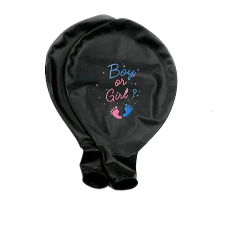

36-inch Black Gender Reveals Balloon Boy or Girl Boys and Girls Set Up Large Balloons