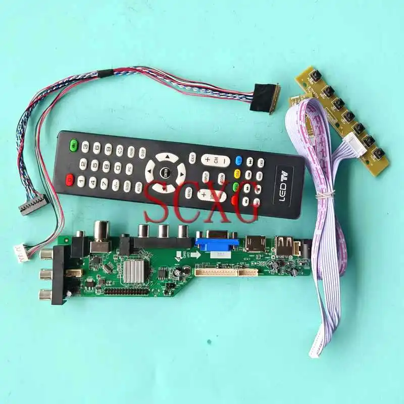 

For LP101WH1 LP101WH2 N101BGE Laptop Screen DVB Digital Driver Board 1366*768 HDMI-Compatible VGA LVDS 40Pin USB AV RF Kit 10.1"