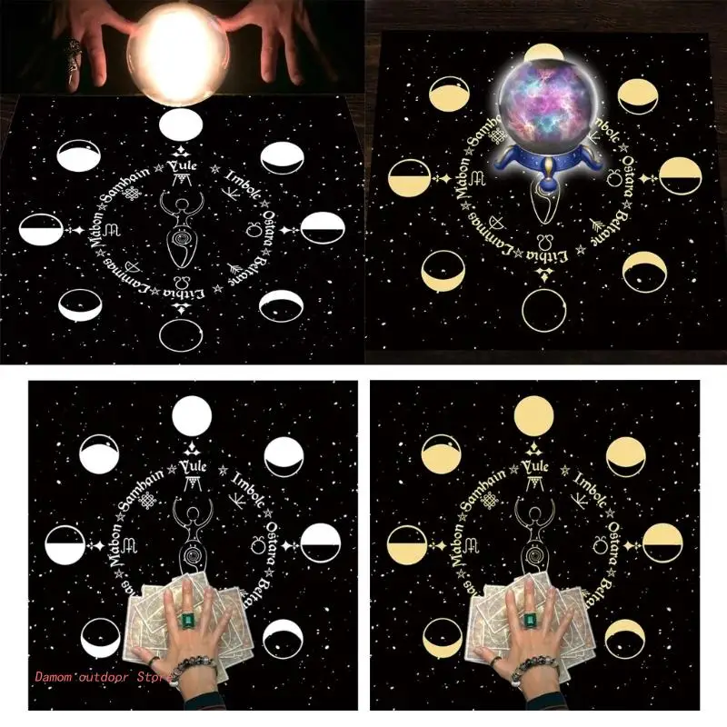 

23x2 3In настольные Чехлы для карт для настольных игр, ежедневный коврик для волшебника, скатерть для таро, руны, гадания, алтарь, Таро, накладна...