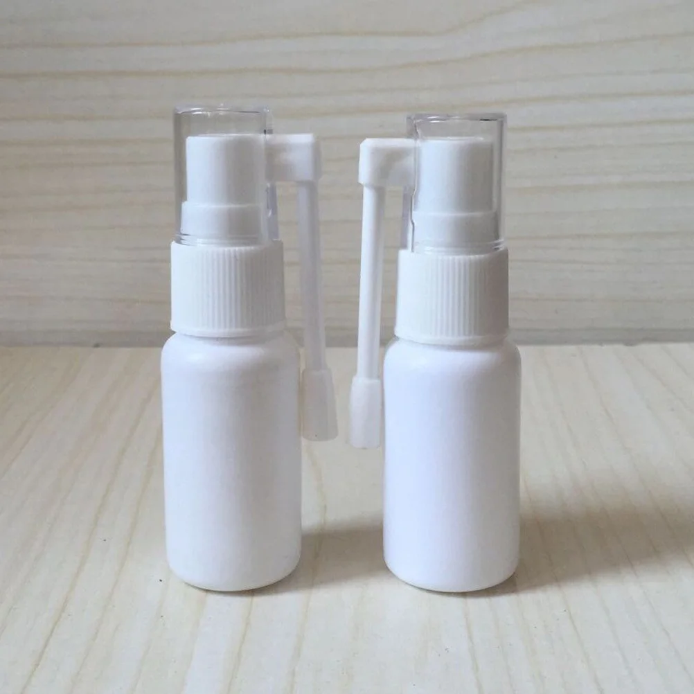 

10 Pcs 20ml Portable Nasal Sprayer Bottle Rhinitis Refillable Fine Mist Empty Spray Bottles (White)