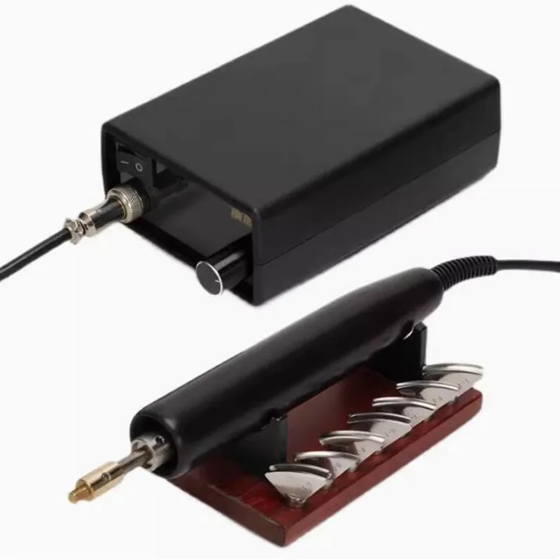 Набор цифровых прецизионных источников температуры для складывания краев кожи, электрическая машина для биговки кожи G&C с 7 головками