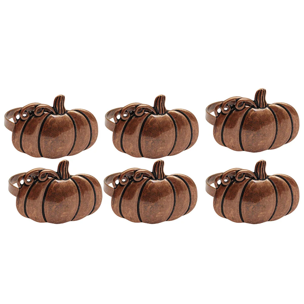 Кольца для салфеток с тыквой урожая осенний декор застежки пасхальный банкет