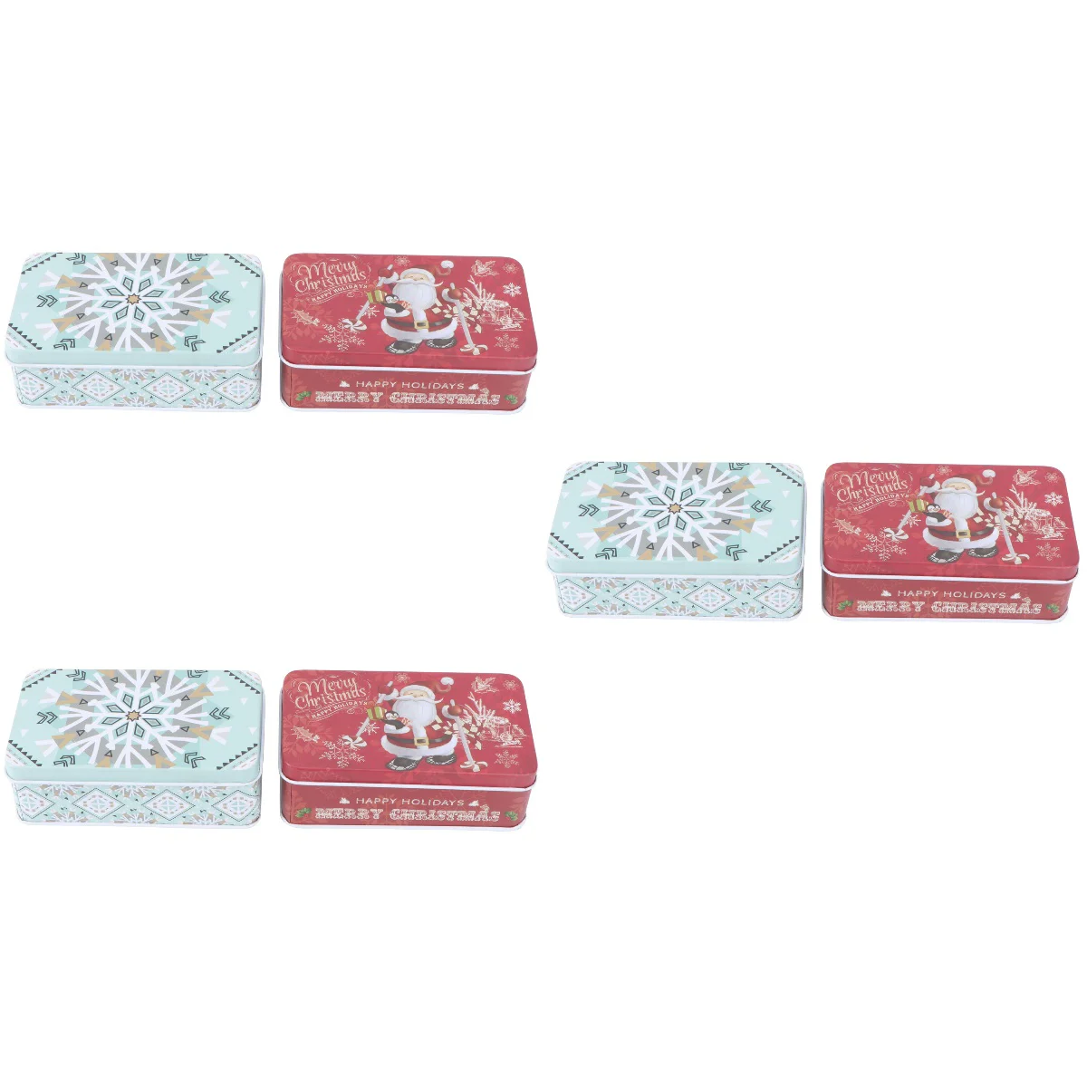 

Box Christmas Metal Party Presentcontainer Storage Tintinplate Supplies Bakery Organizer Treats Holiday Biscuits Goodie Iron