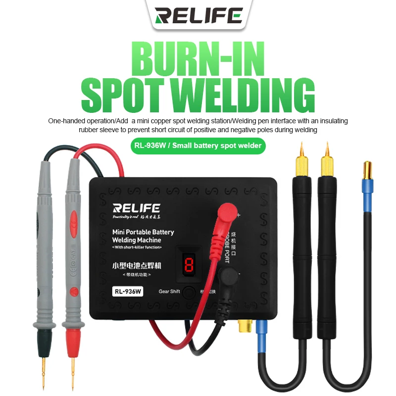 RL-936W V3.0 Small Battery Spot Welder Burn-in spot welding One-handed operation Battery and Steel Plate Replacement