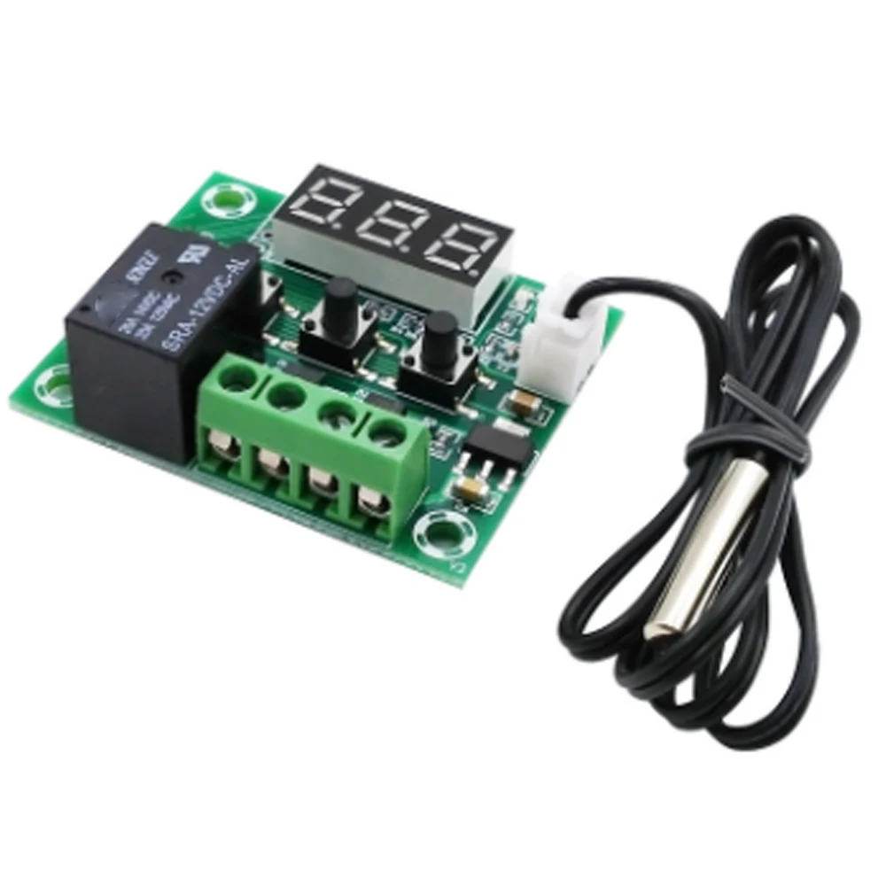 

W1209 -50-100C DC 12V digital temperature controllear thermostat temperature control thermostat switch plate W1209 case