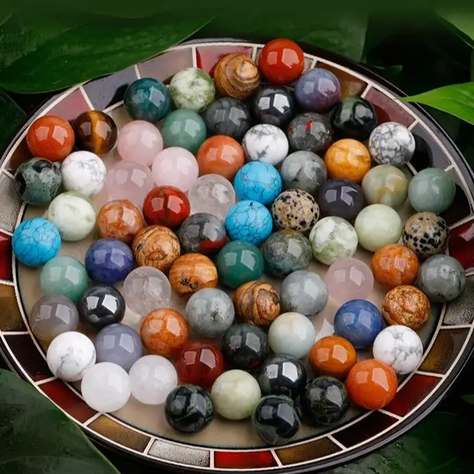 20mm Natural Quartz Polished Gemstone Ball Mini Crystal Sphere Chakra Crystal Ball Set