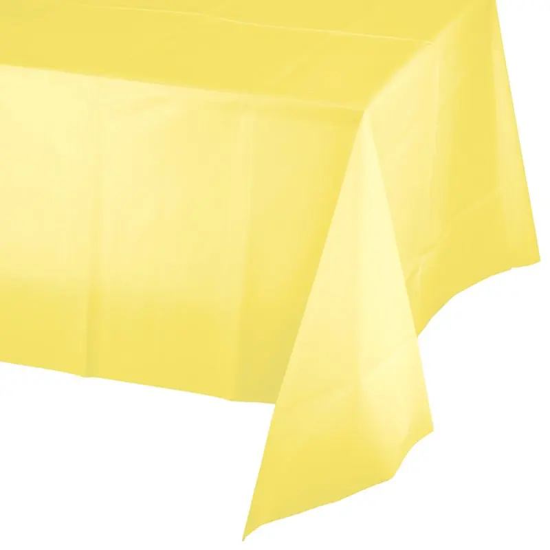 

Yellow Plastic Tablecloths, 3 Count