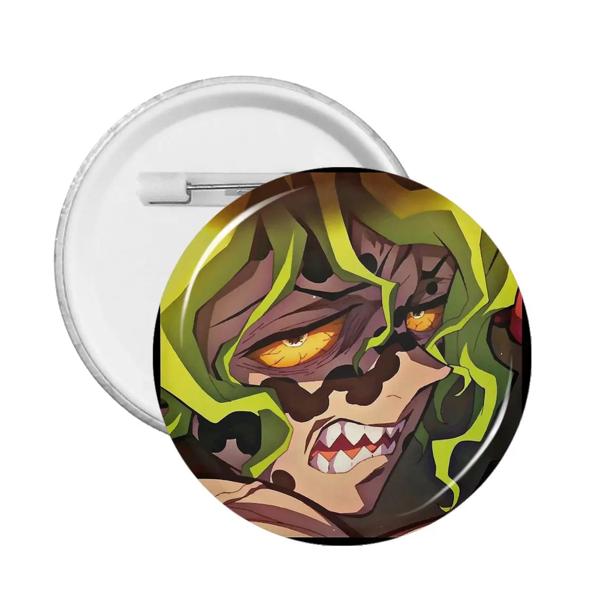 

Gyutaro Pin Badge Demon Slayer Kimetsu no Yaiba Adventure Anime Metal Pins For Lovers Badges Brooches For Bag