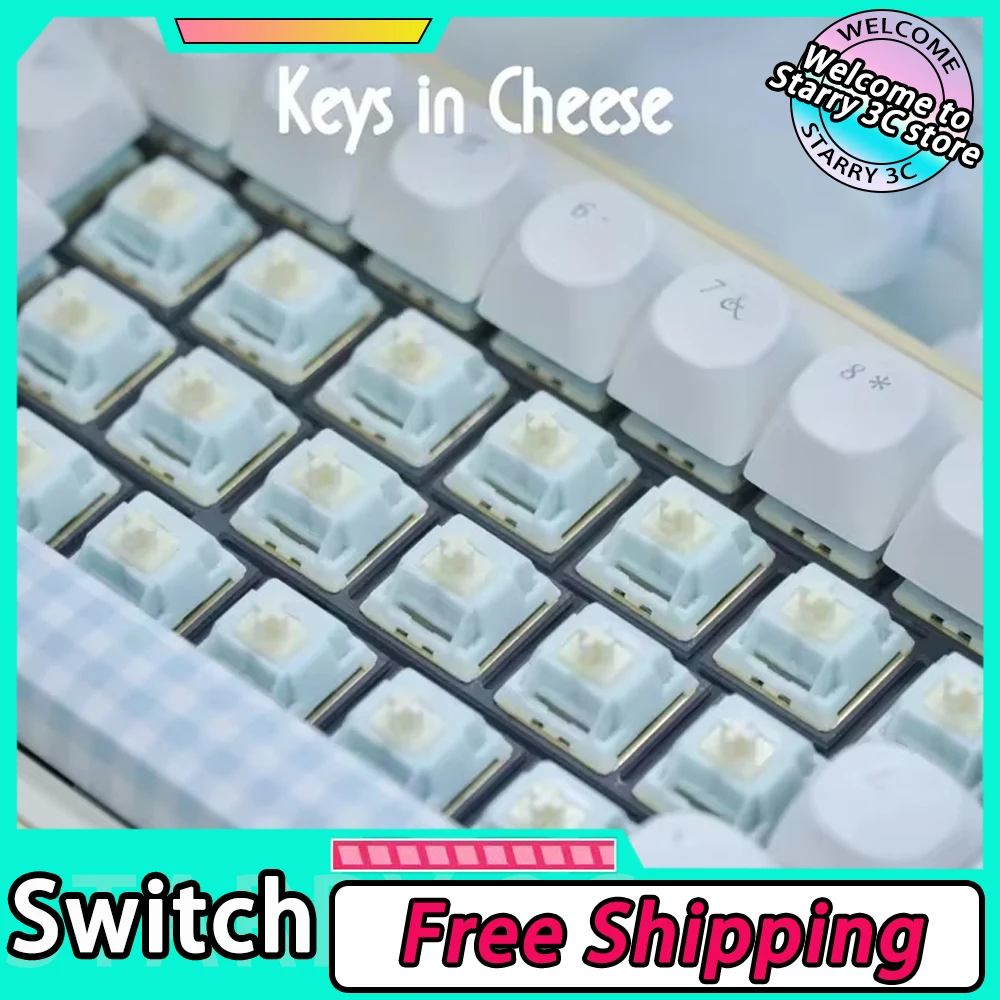 KEYGEEK BLUE Cheese Switches MXStructure Линейный переключатель Пользовательские аксессуары для