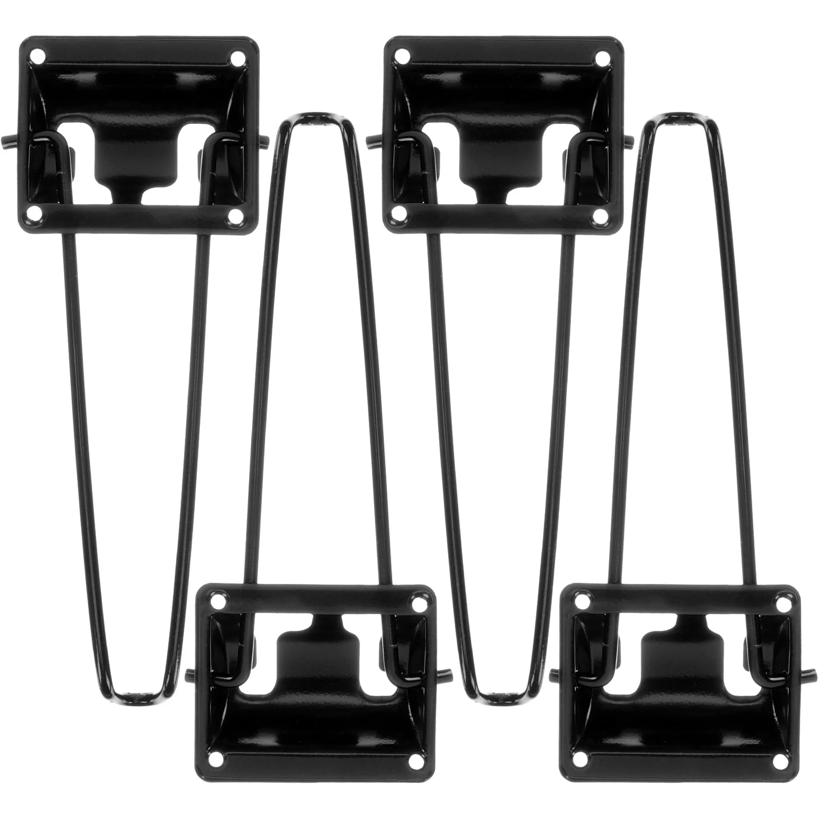 

4 Pcs Metal Bench Legs Folding Table Heavy Duty Coffee Foldable Desk Dressing Hair Pin Rv Furniture Cross-legged