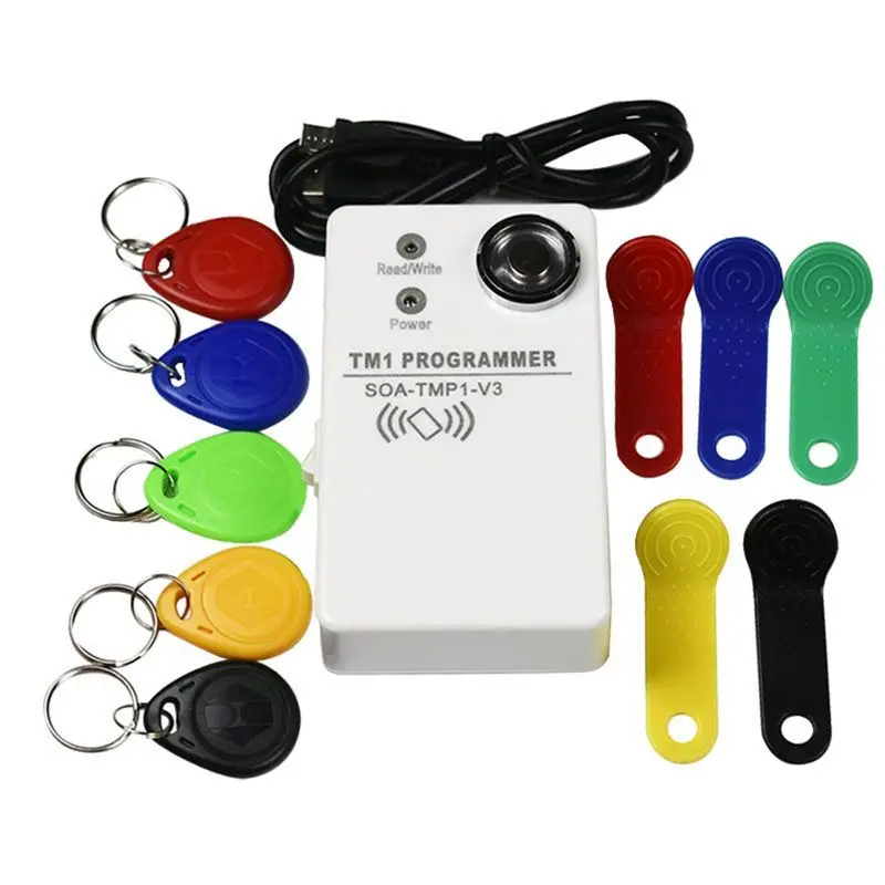 Фото Портативный RFID-копир/дубликатор A29F-TM1 для карт RW1990, TM1990, TM1990B, iButton, DS-1990A, 125 кГц, EM4305, T5577, EM4100, TM, считыватель карт №1