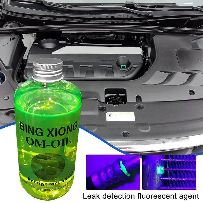 

Refrigerant Oil Leak Repair Agent Universal Air Conditioner Refrigerant Car Fluorescent Fast Oil Leak Detection Repairing Agent