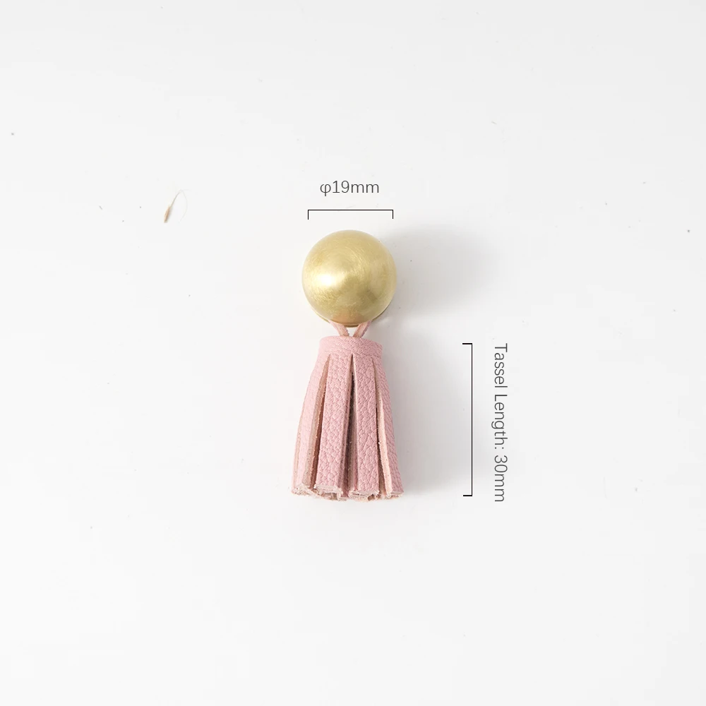 

Кожаные ручки TINYHOB розового цвета