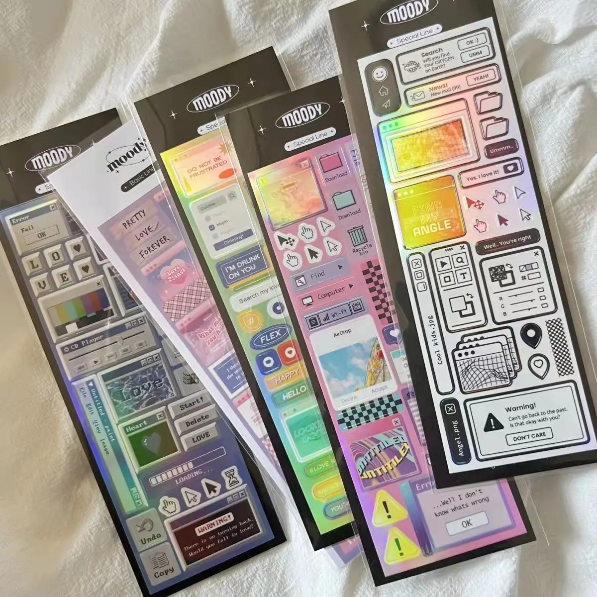 

Creative Retro Movie Style Dialog Box Decorative Sticker Scrapbooking Idol Card Deco Stationery Korean Holographic Stickers