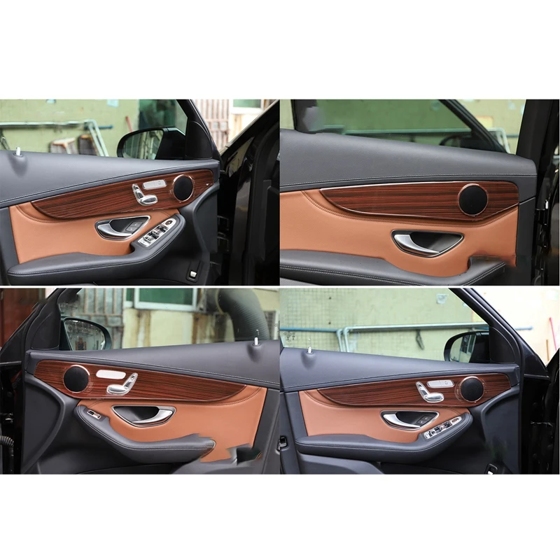 Car Interior Door Decoration Panel Cover Trim Car Accessories For Mercedes Benz C Class W205 GLC 2020-2021