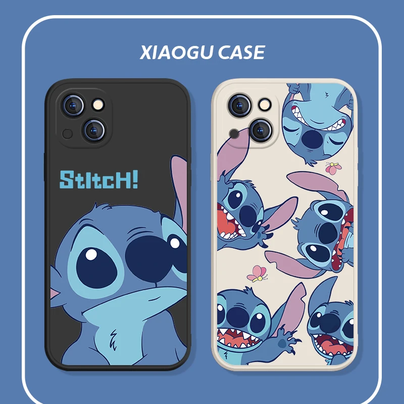 

Чехлы для телефонов Disney Stitch для IPhone 11 12 13 14 Pro MAX Mini 6 7 8 Plus X XR XS MAX SE 2020, мягкий силиконовый чехол из ТПУ, прозрачный чехол