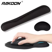 rakoon mouse pad with gel wrist rest non slip base wrist rest pad ergonomic mousepad for typist office gaming pc laptop