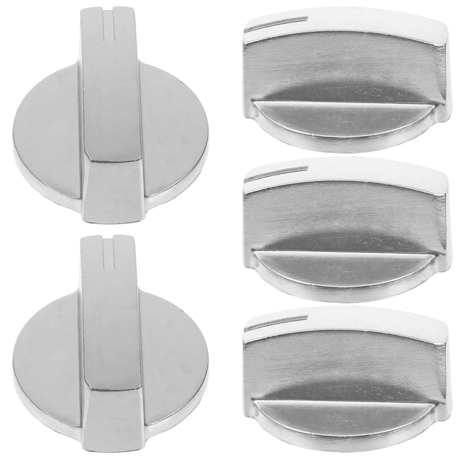 

5pcs Kitchen Gas Stove Control Knobs Stainless Steel Gas Cooker
