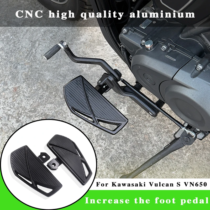 Фото Для Kawasaki Vulcan S650 EN650 VN650 S650 2015-2024 передняя подставка для ног мотоцикла, подножка водителя, полная доска, широкая подставка для ног №1