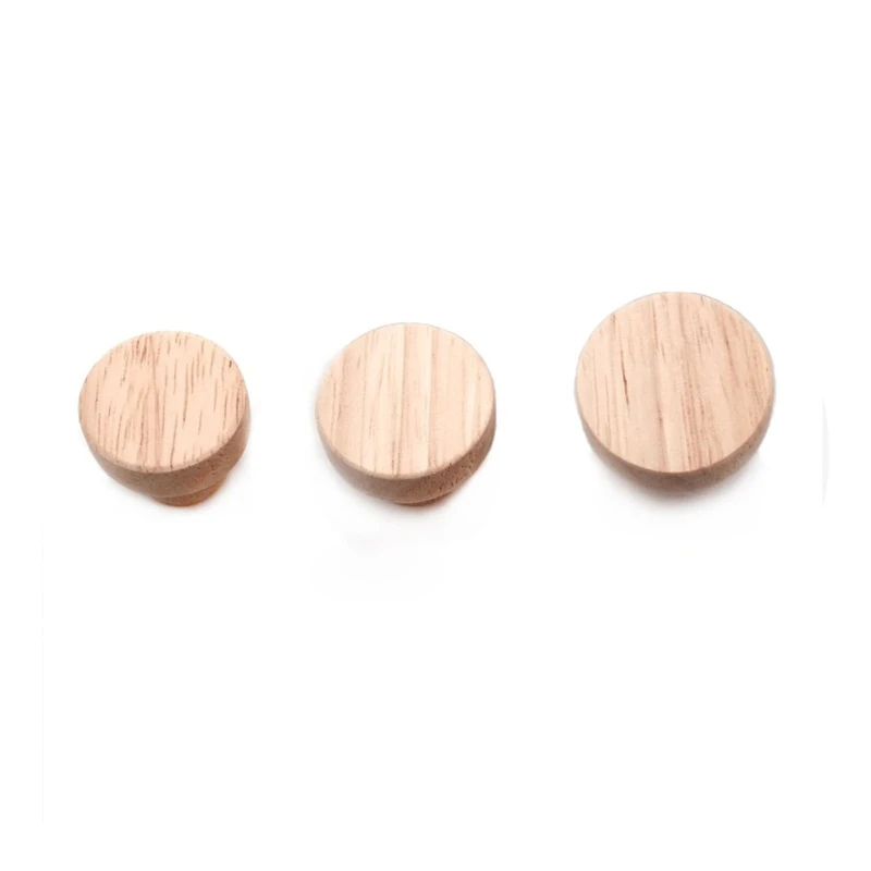 

Natural Wooden Cabinet Pulls Cabinet Drawer Wardrobe Door Knob Pull Handle