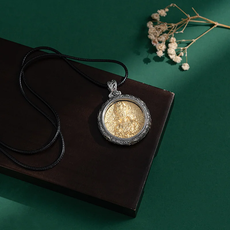 Ретро Goldec Zakirim Будда кулон ожерелье для женщин ювелирные изделия личности