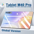 Планшет M40 Pro, Android 10,0, 8 ГБ ОЗУ, 256 Гб ПЗУ, 10,1 дюйма, планшеты 1920x1200, 10-ядерный планшет, телефон с двойным вызовом, Wi-Fi