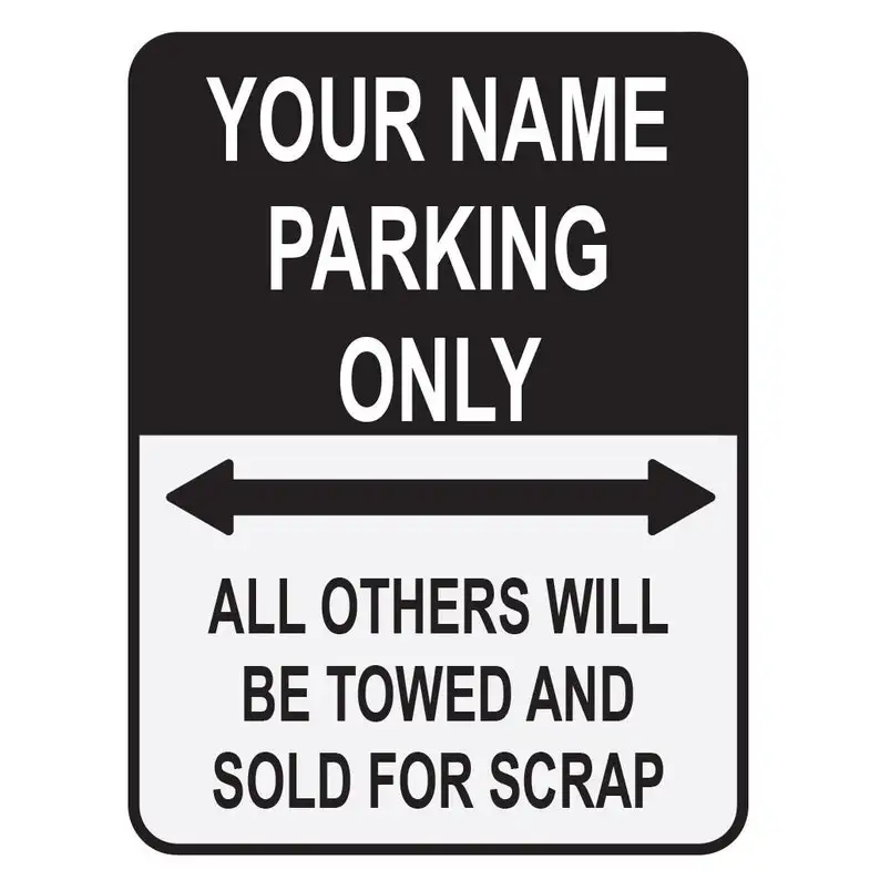

Custom Parking Sign Made Of Aluminum, Personalized Parking Sign, Employee Parking Sign