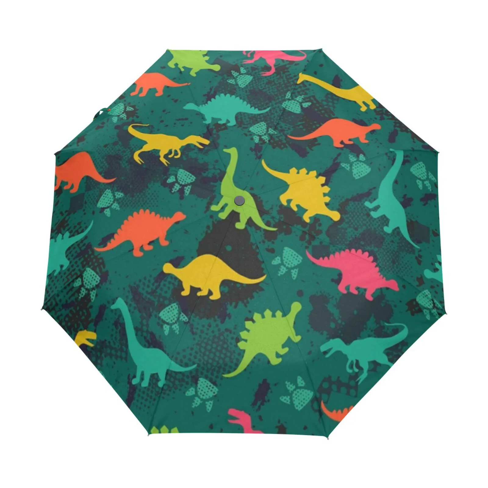 

Luxury Cartoon Print Folding Umbrella Rain Women Sun Protection Travel Outdoor Automatic Umbrella Parasol With Black Coating