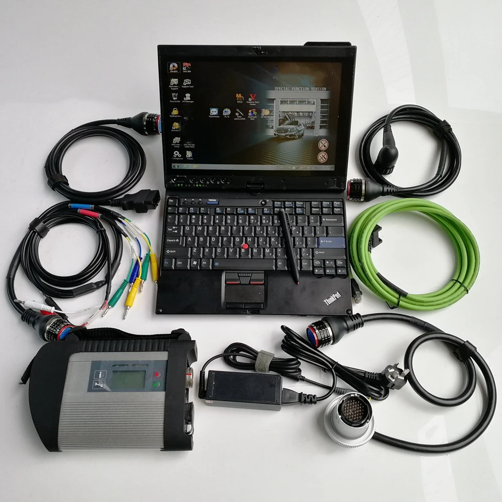 Фото Mb Star c4 Doip Pro с программным обеспечением 09/2023 HHTWIn 480 ГБ SSD Ноутбук x220T I5 8g Планшет Кабели полного предмета Готов к работе WIN10 №1
