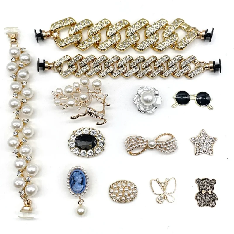 Wholesale Price Processing 10Pcs/30Pcs/50Pcs/100Pcs Random Shipment Of Jewelry Accessories Women’S Croc Clogs Buckle Girls Gifts