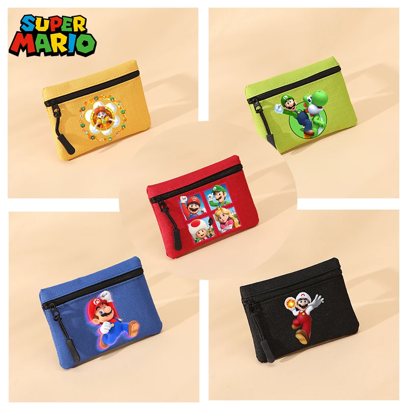 Новый кошелек для монет из полиэстера Super Marios мальчиков и девочек с принтом аниме