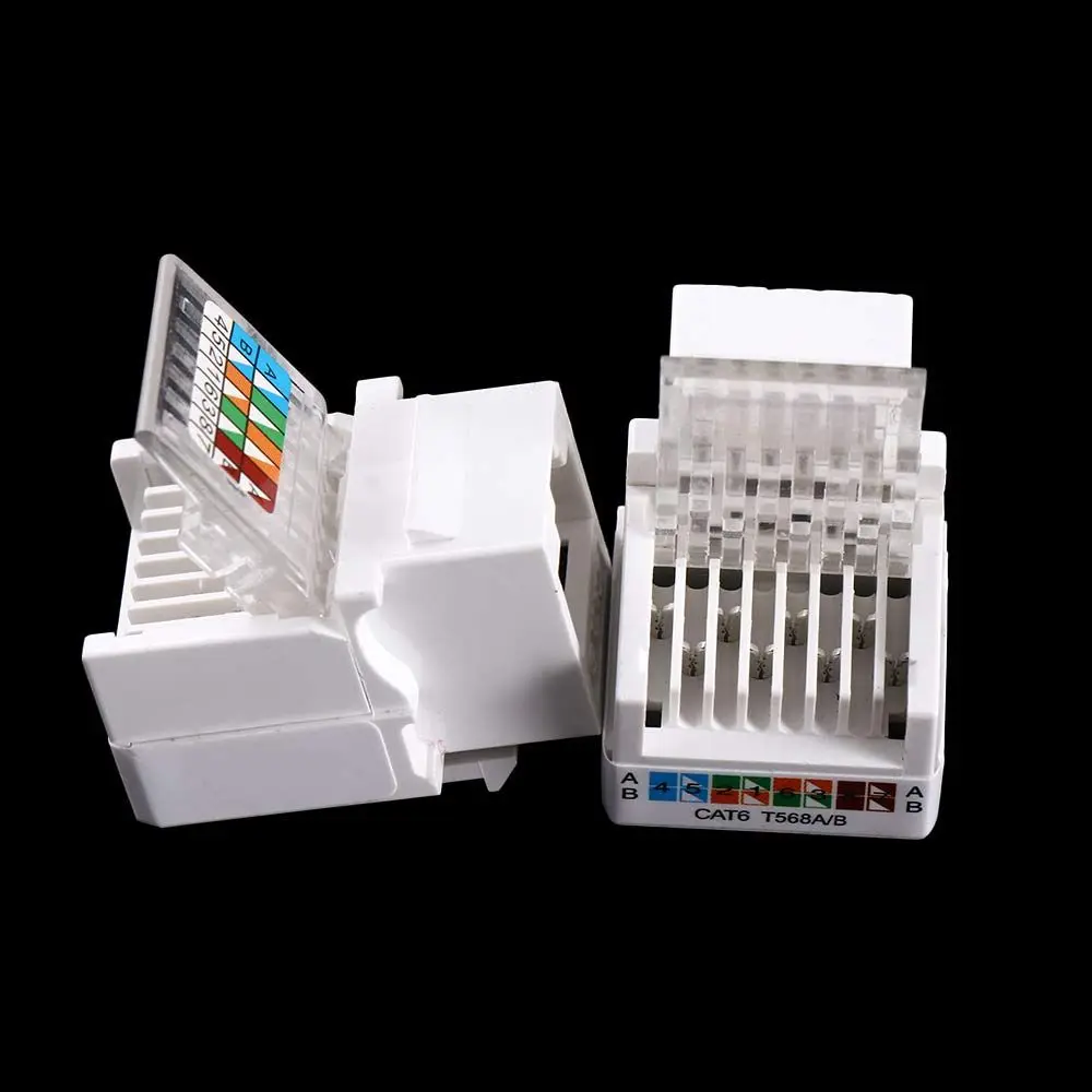 Фото AMP Ethernet Lan-кабель Сетевая вилка без инструментов Сетевой адаптер Ethernet-адаптер Разъем RJ45 Сетевой разъем Сетевой модуль CAT6 №4