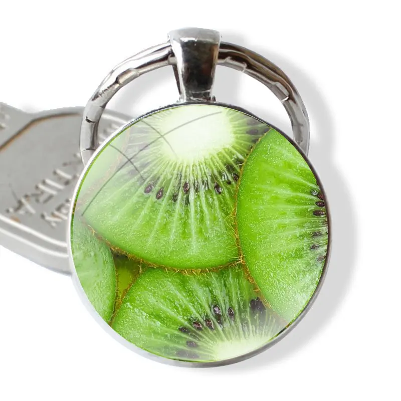 Брелок для ключей брелок подвеска киви Летние фрукты зеленый