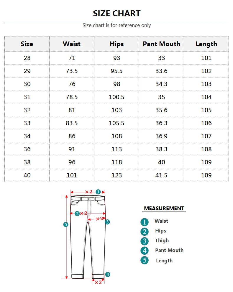 Classic Style Men's Khaki Burgundy White Jeans Fashion Business Casual Straight Denim Stretch Black Trousers Male Brand Pants