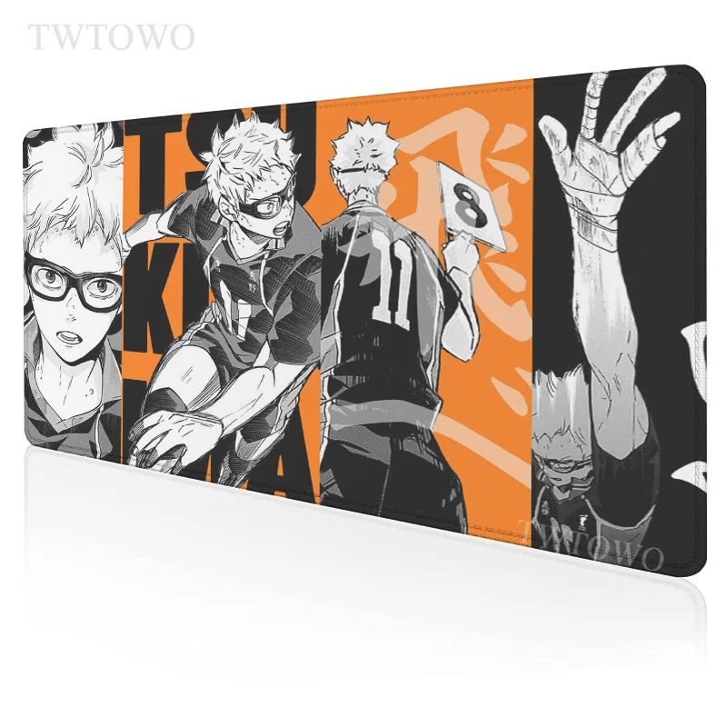 

Haikyuu Mouse Pad Gamer Custom New Home Large keyboard pad MousePads Mouse Mat Natural Rubber Office Carpet Anti-slip Table Mat