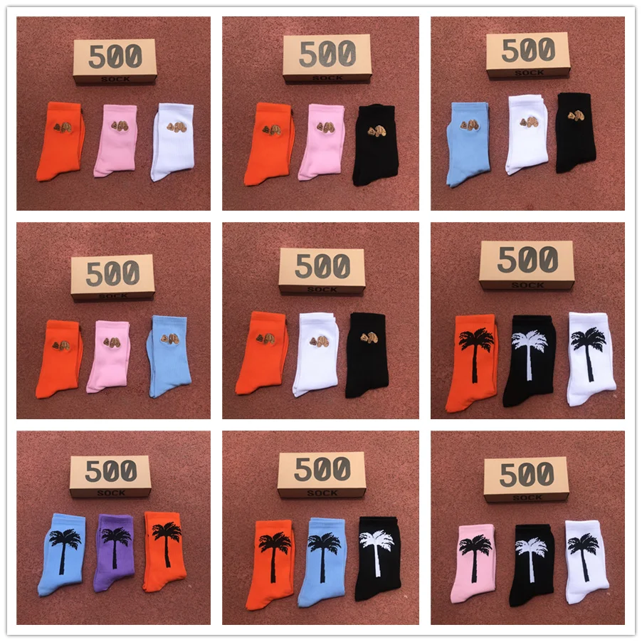 Socks Man Decapitated Bear Fashion Crew Sports Fuzzy Embroidery Trend Hip Hop Cotton 3 Pairs/box VIP Wholesale Link