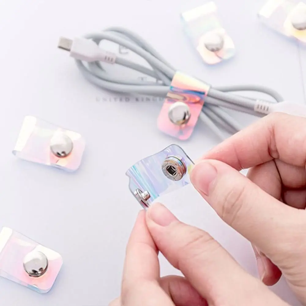 

Wire Cord Fixer Laser Cable Ties Phone Cable Wire Charging Cable Cable Buckle Straps Reusable Winder Wrap Cord Fixing Straps
