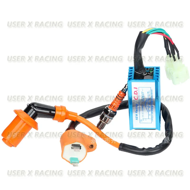 Универсальная Катушка зажигания для мотоцикла USERX 6pin A7TC Свеча зажигания CDI для скутера Gy6 50cc 125cc 150cc скутера квадроцикла Go Karts