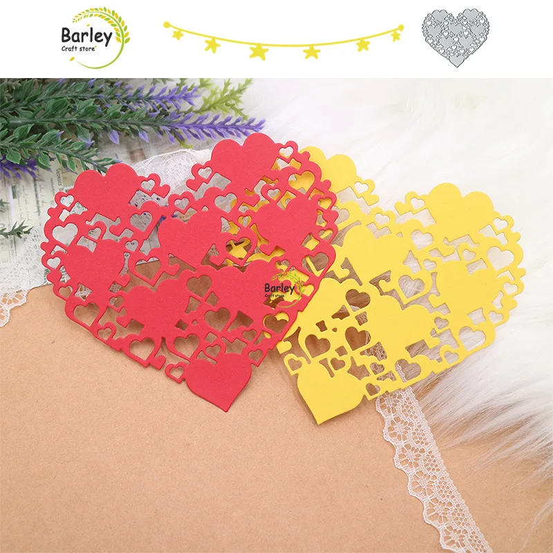 

Craft Greeting Cards Metal Cutting Template Greeting Cards Scrapbooking Handmade DIY Heart Photo Album Decor Embossing Template